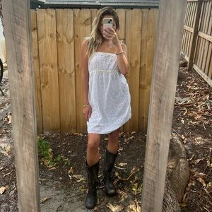 Y2K White Dress